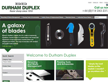 Tablet Screenshot of durham-duplex.co.uk